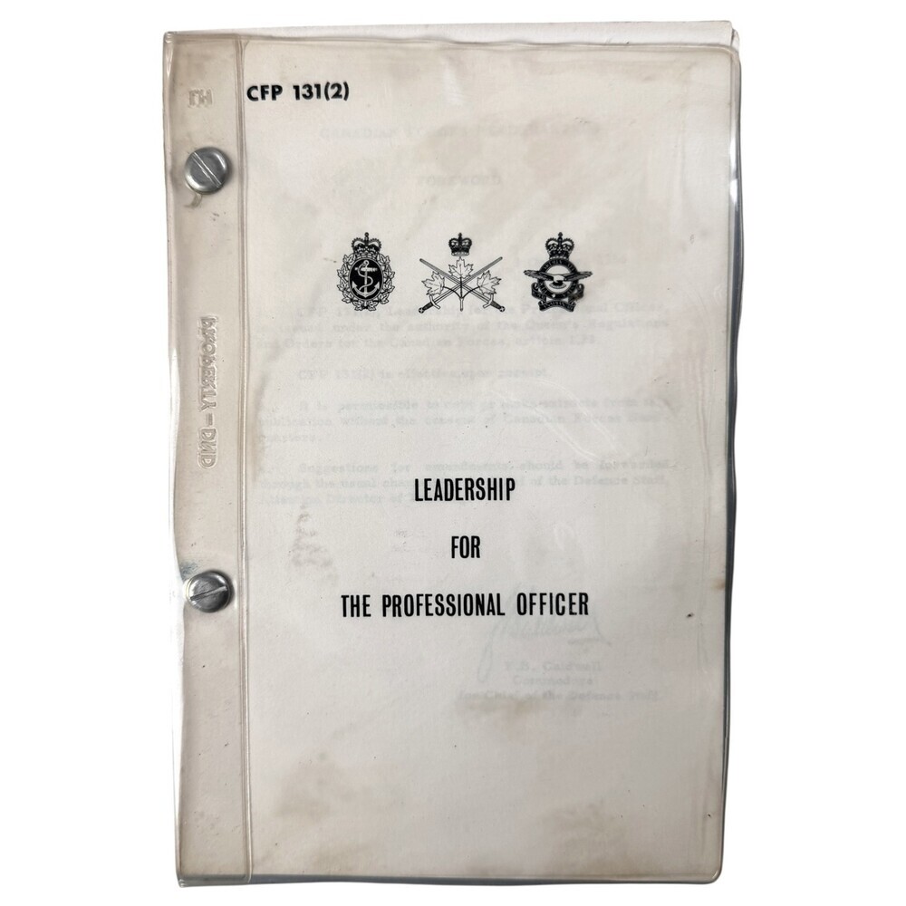 Canadian Forces Leadership Professional Officer CFP 1966 Commonwealth CFP 131(2)